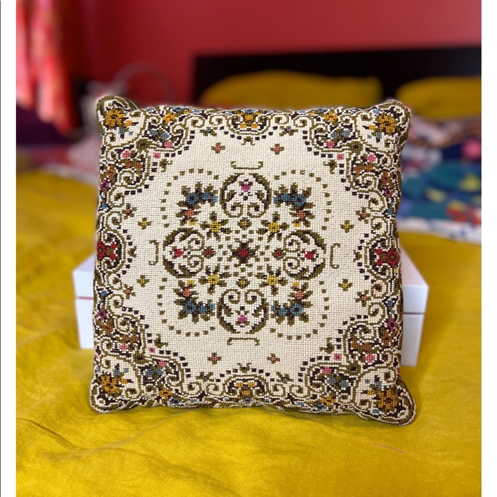 Handmade Embroidered Pillow